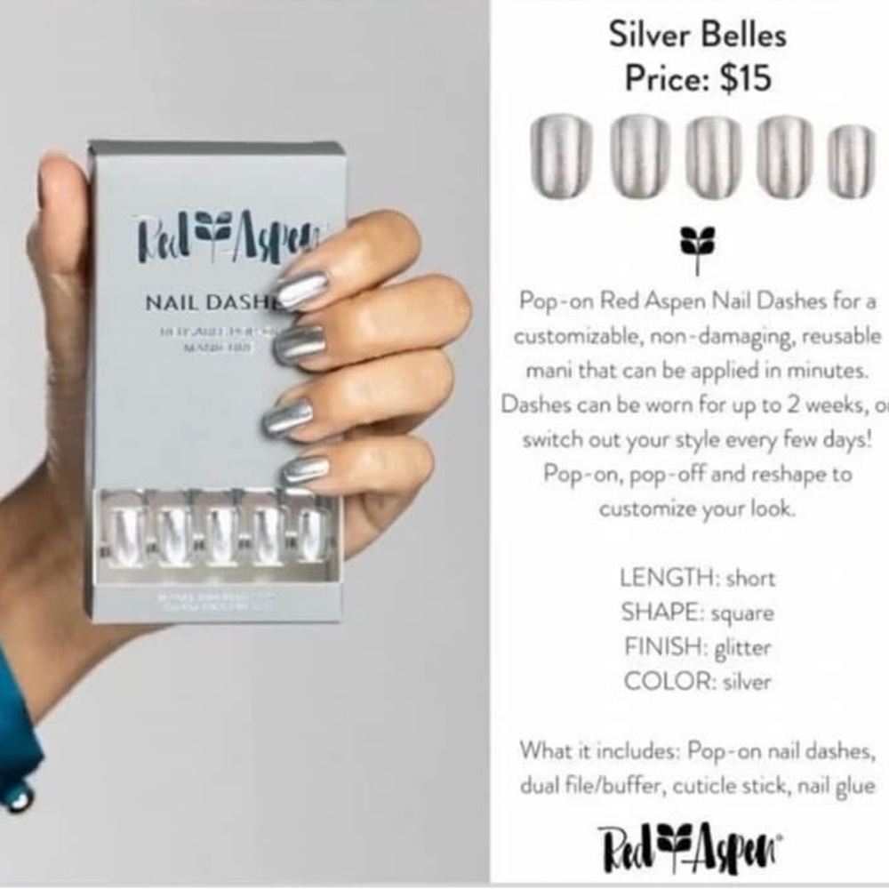 Silver Belles Red Aspen Nail Dash NIB